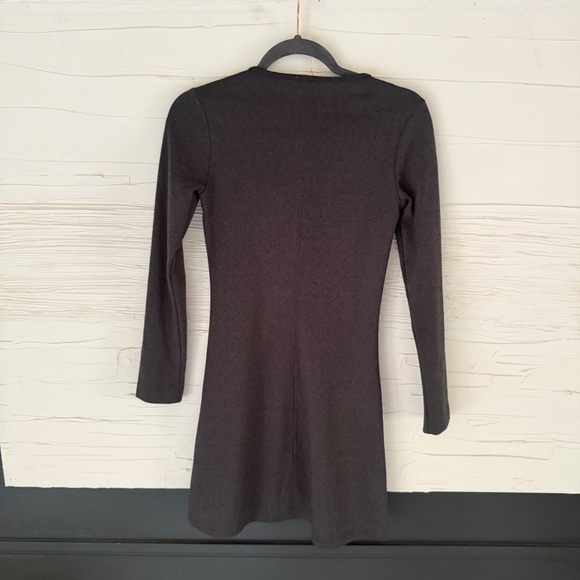 Wilfred Long Sleeve Knit Dress | Dark Grey | Size S - Picture 2 of 5